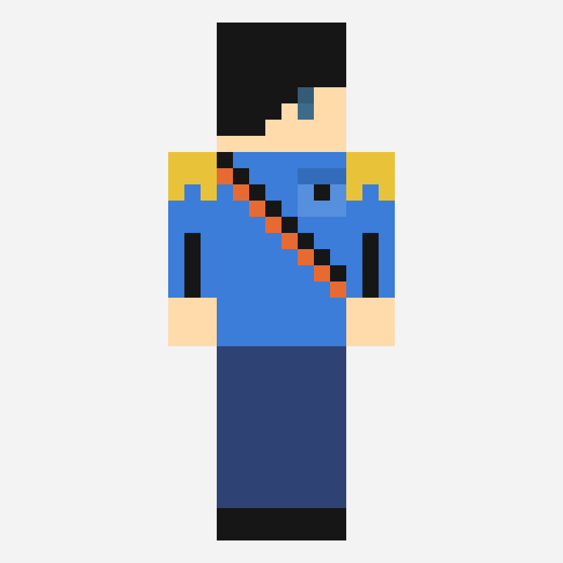 แพทเทิร์น 片目隠しスキン สกิน minecraft กริด 64×64