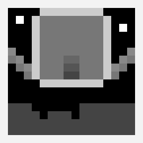 spacecraft Landing patrón de pixel art, cuadrícula 16×16