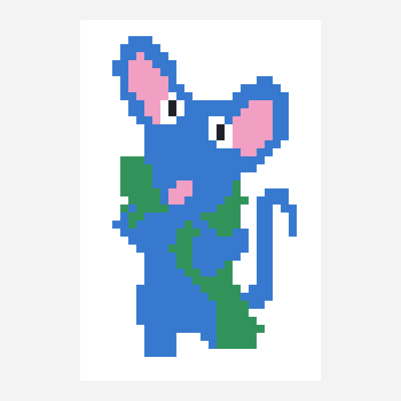 Tutter kandi bead pattern, 30×45 grid