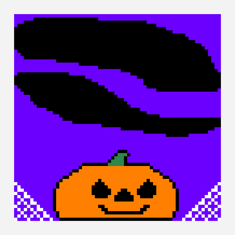 Dumpling de calabaza. pixel art pattern, 64×64 grid