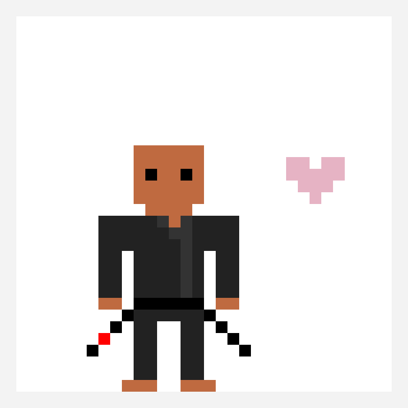 Professor Karan !!! pixel art pattern, 32×32 grid