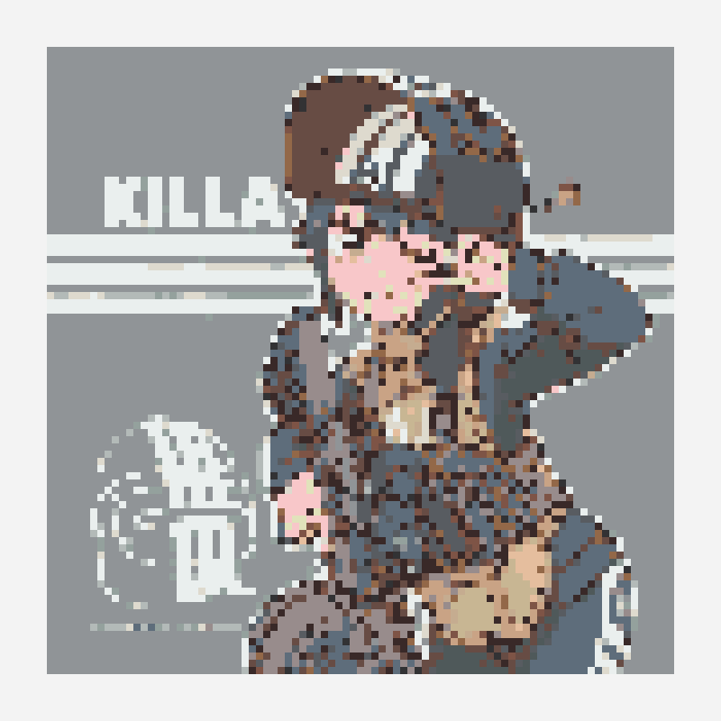 killa perler bead pattern, 87×191 grid