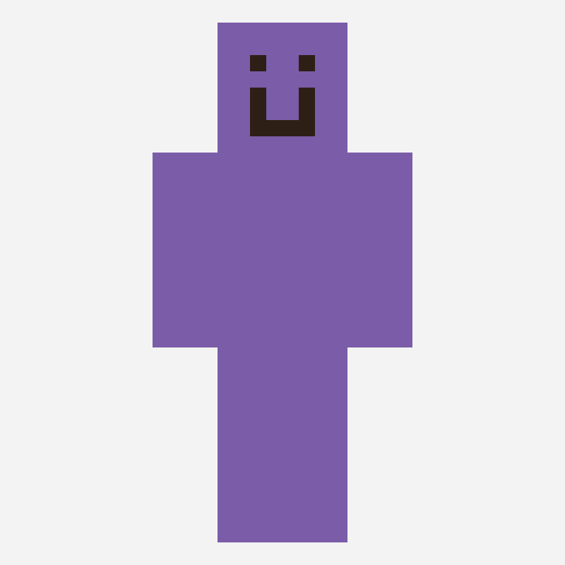 Violett minecraft skin pattern, 64×64 grid