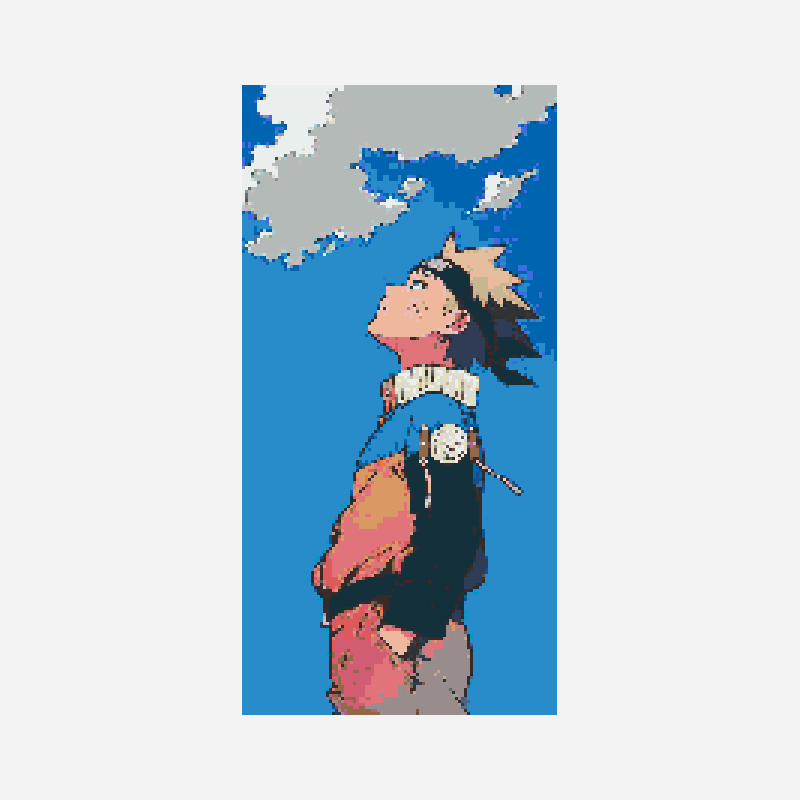 Naruto perler bead pattern