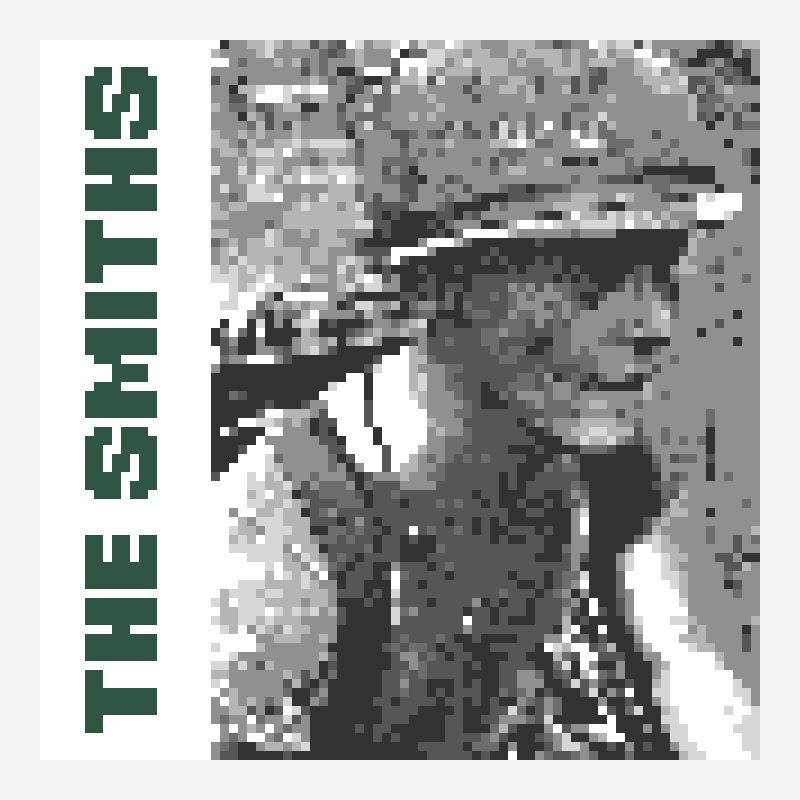 The Smiths - Meat Is Murder (Album Cover) perler bead pattern, 80×80 grid