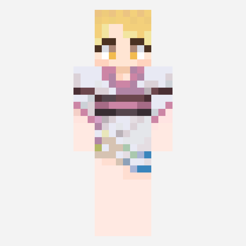 【東方】渡里ニナ マイクラスキン minecraft skin pattern, 64×64 grid
