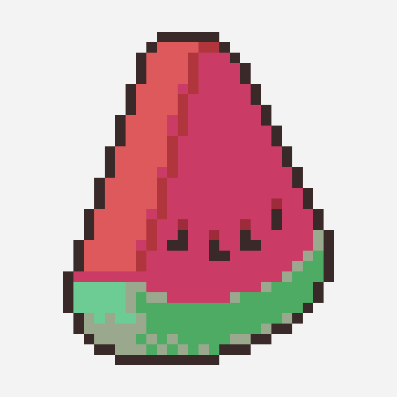 Watermelon 拼豆 pattern