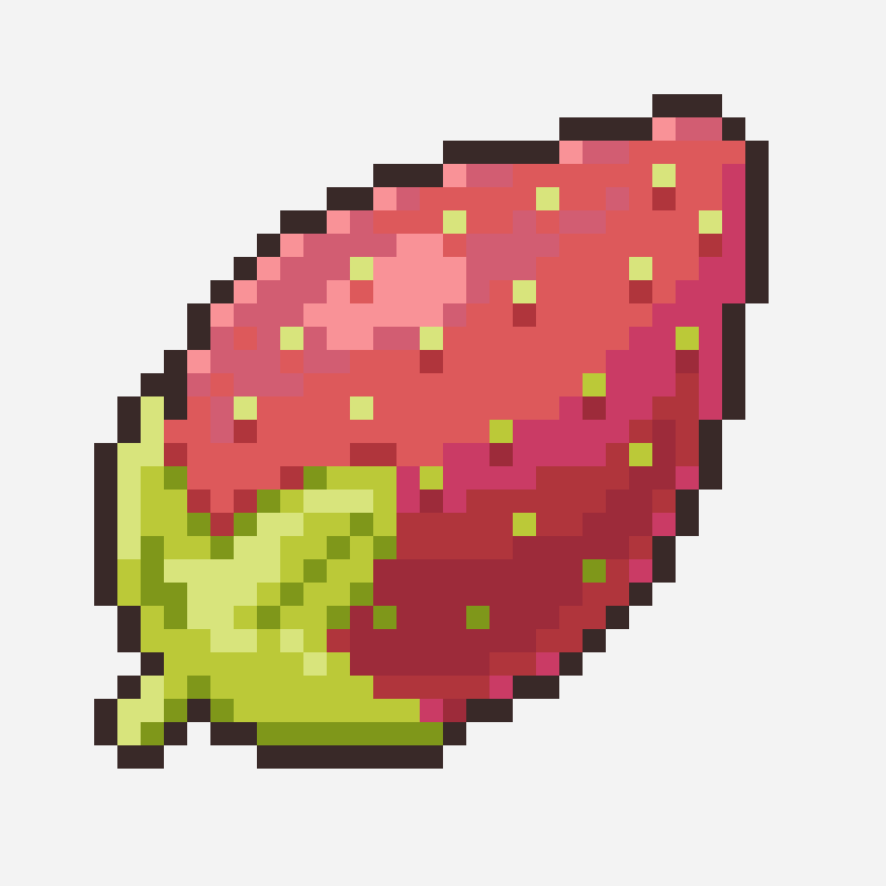 Strawberry 拼豆 pattern