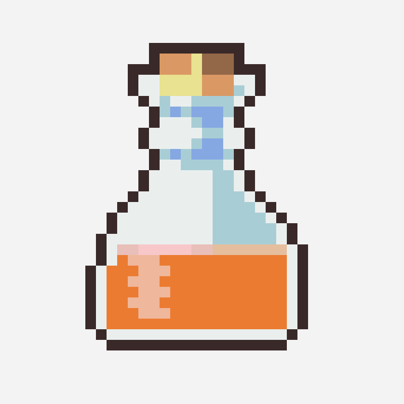 Orange Potion bead pattern