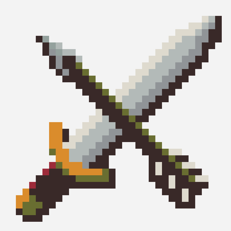 Crossed Swords bead pattern